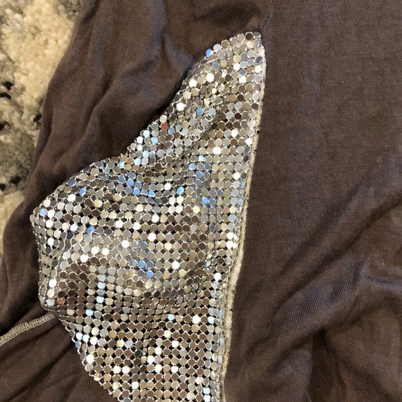 Strapless tunic top with mesh insert - Picture 4 of 6